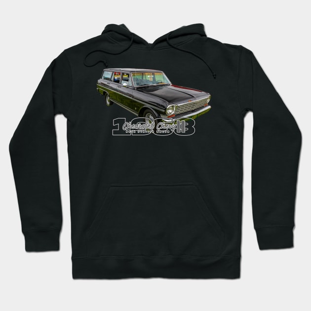 163 Chevrolet Chevy II Nova Station Wagon Hoodie by Gestalt Imagery